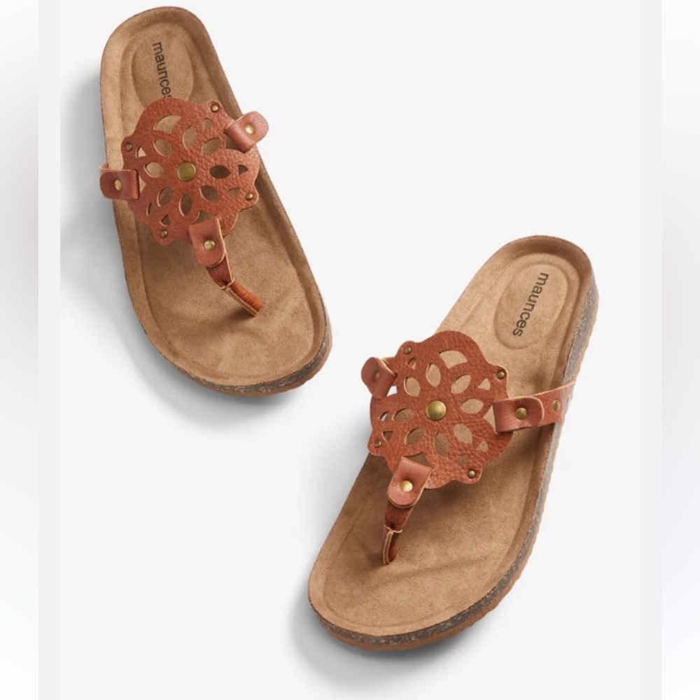 NEW Maurices Brown Sandals